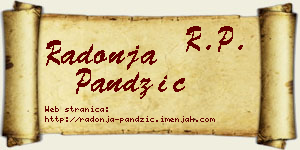 Radonja Pandžić vizit kartica